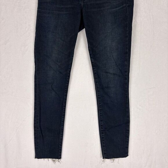 Abercrombie & Fitch Dark Wash Mid Rise Super Skinny Jeans Size 26 - Picture 3 of 12